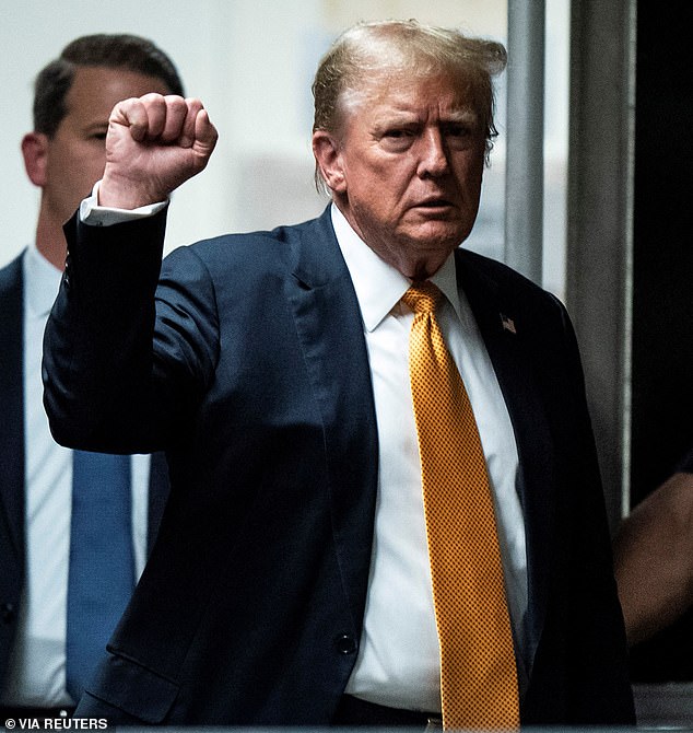 Former President Donald Trump returned to the courtroom as jurors began deliberating his criminal trial at Manhattan Criminal Court in New York