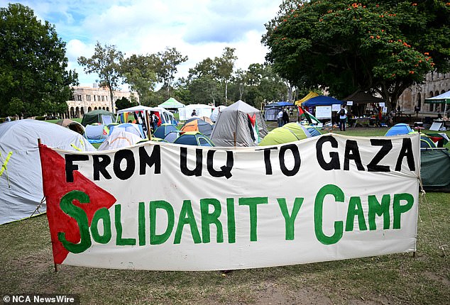 University of Queensland Female pro Palestine supporter is caught committing a