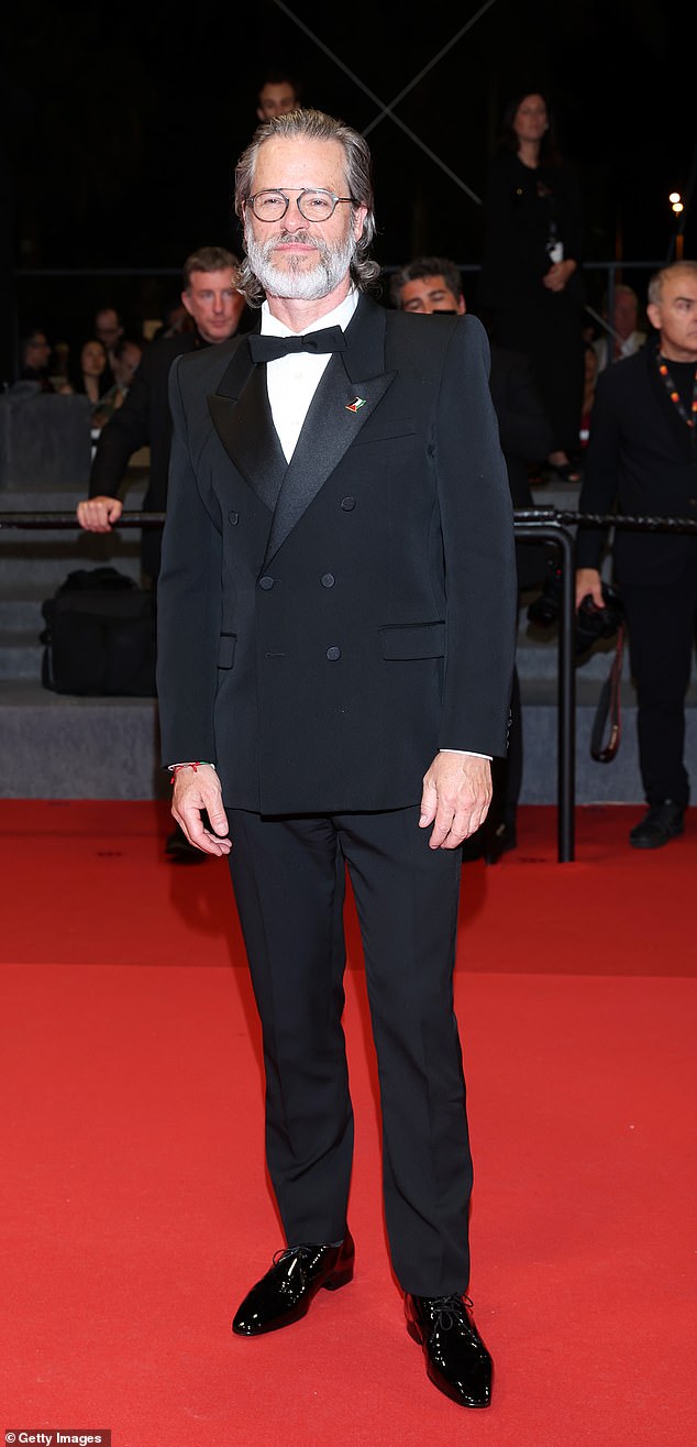 Vanity Fair France has apologized after the publication edited a portrait of Guy Pearce, 56, (pictured) to remove a Palestinian flag pin he wore at the Cannes Film Festival