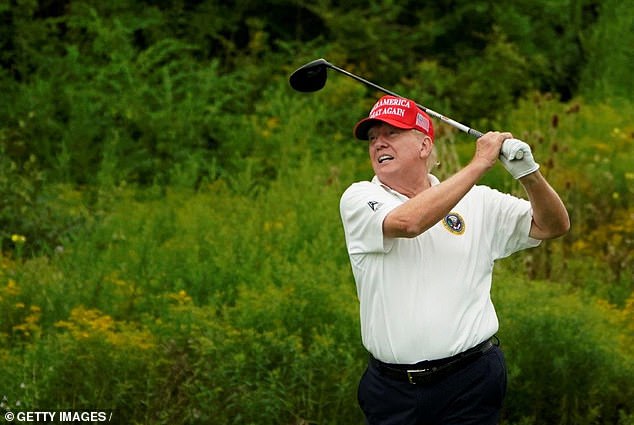 The former England captain even enjoyed a 'crazy' game of golf with the then US president