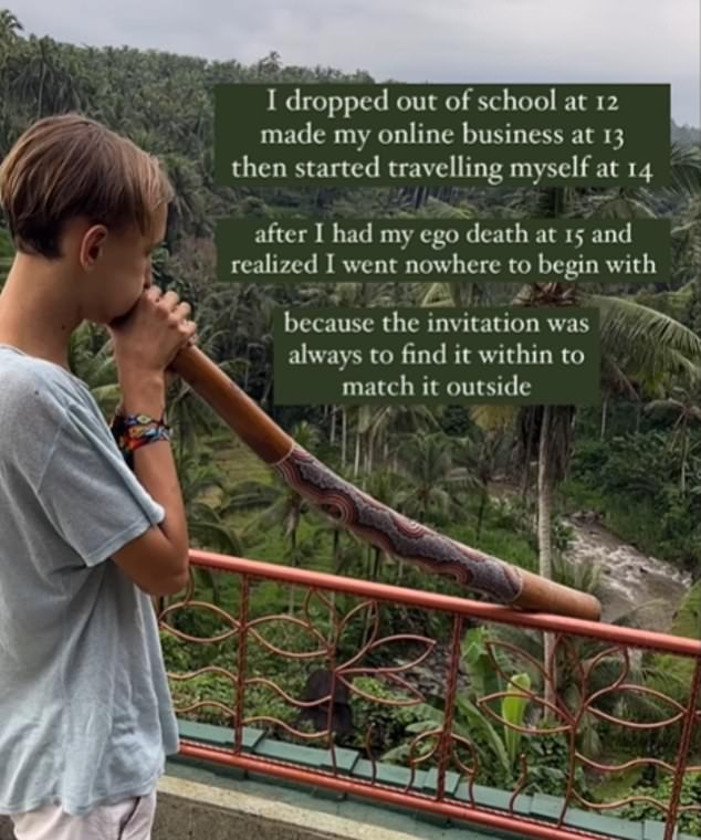 Alex Renko first tried ayahuasca at the age of 15.  Russian boy, who describes himself as 'ridiculously rich' and dropped out of school at 12, said it changed his life