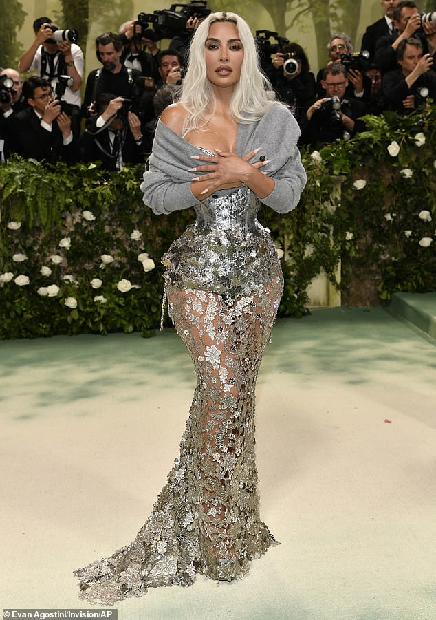 Kim, 43, was the talk of the town at the 2024 Met Gala in New York on Monday in her little corset dress from Maison Margiela Artisanal by John Galliano