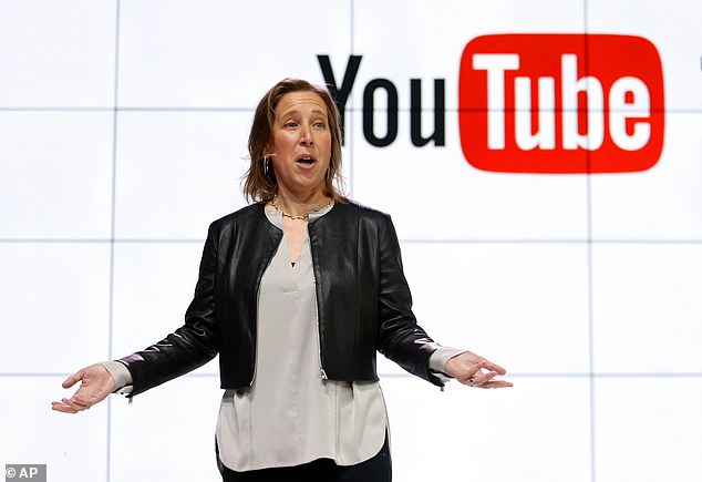 Over the years, many CEOs of the largest companies have been women.  Pictured: Former YouTube CEO Susan Wojcicki