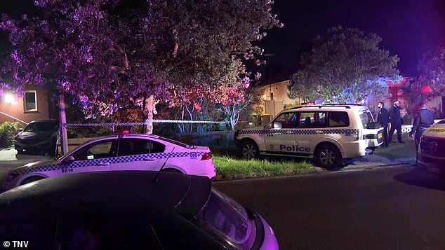 A woman has been arrested after a man was fatally stabbed at a home in Sydney's eastern suburbs of Matraville on Tuesday evening (photo, police on scene)