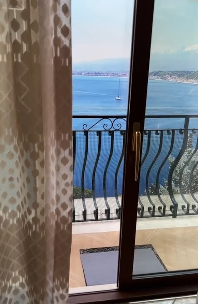 At first glance, Clarisa Murgia's balcony seemed to offer a beautiful sea view