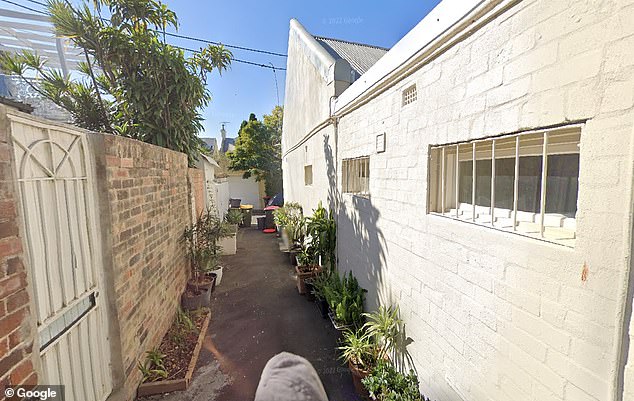 More than a dozen letters were also sent to individuals whose homes are on a laneway between Underwood Street and Dudley Street, ordering them to remove a community garden (pictured)