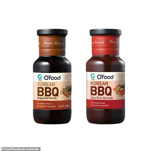 The labels of O'Food's Korean BBQ Bulgogi Beef Marinade and Korean BBQ Spicy Pork Marinade incorrectly stated that these products were gluten-free.