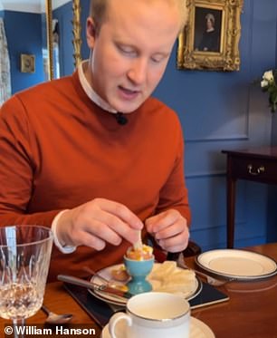 Mr Hanson spreads his lessons about eggs and soldiers in a TikTok post that has amassed 1.7 million views to date and an Instagram post with 43,000 likes