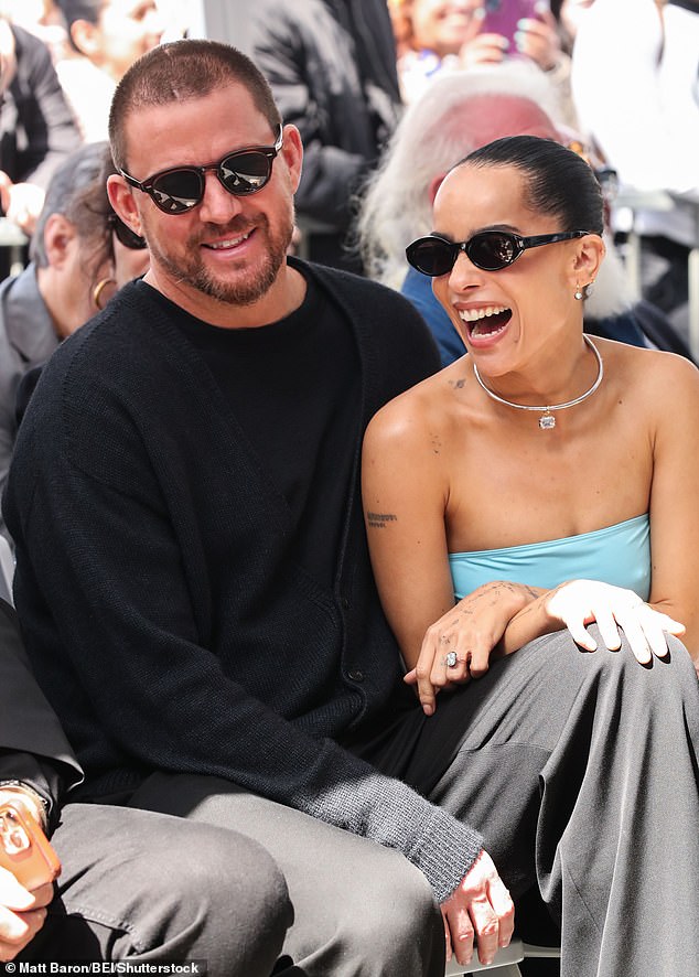 Tatum is engaged to actress Zoë Kravitz, who is nine years his junior;  seen on March 12, 2014 in Los Angeles