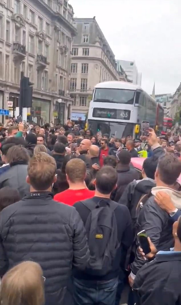 Videos on X showed the large gathering present to watch Ronaldinho's momentous arrival