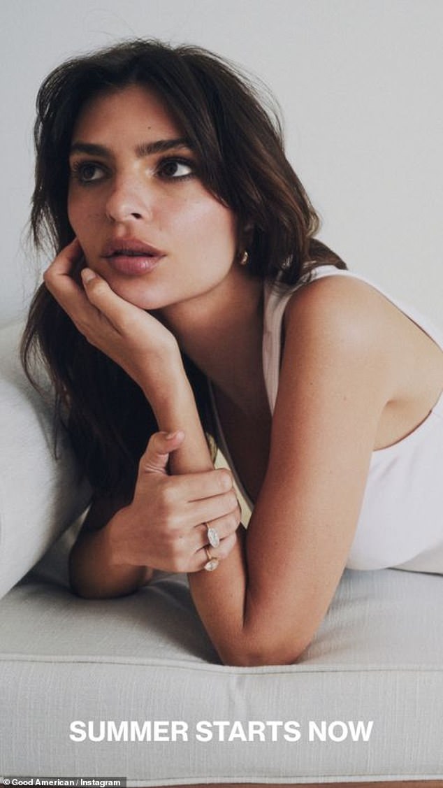 Ratajkowski, who split from Sebastian Bear-McClard in September 2022, wore her famous 'divorce rings' in some campaign photos