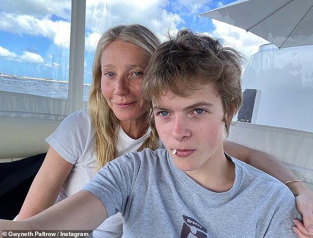 Gwyneth added: 'I feel really lucky because I have a close-knit group of mothers and we've all raised our children together'