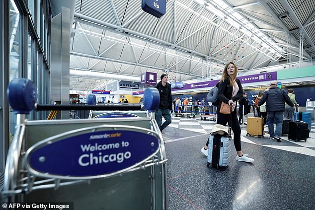 Chaney claims this latest incident occurred at Chicago's O'Hare International Airport