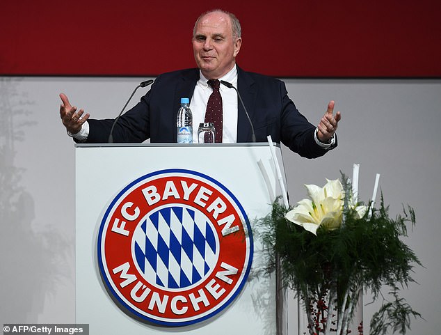 Bayern Munich director Uli Hoeness (pictured) has apparently never forgiven Kroos for not taking a penalty in the 2012 Champions League final