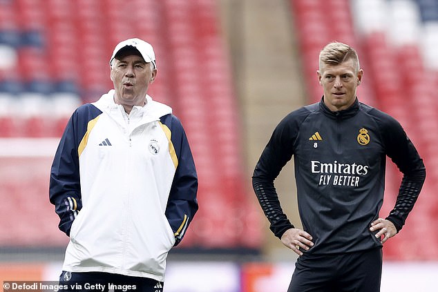 Carlo Ancelotti (left) stated earlier this week that Kroos (right) already has his place in football history