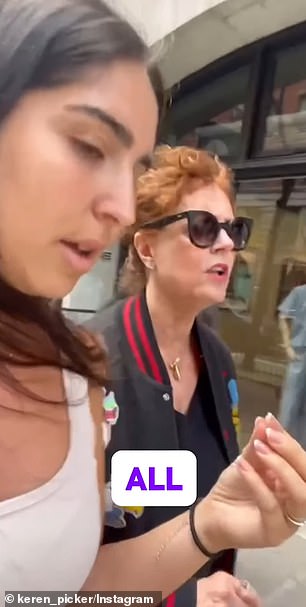 In a more recent incident, captured on camera on April 24, Sarandon was heard denying to an Israeli activist the violent crimes Hamas has committed against civilians during the ongoing war.