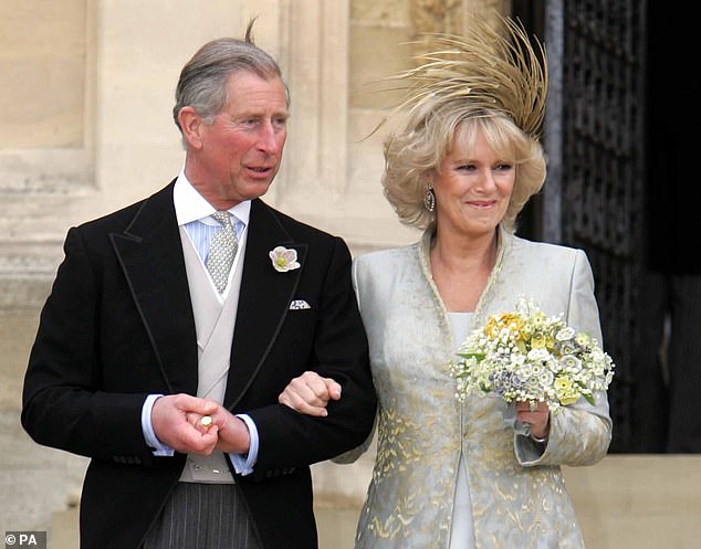 In April 2005, the Prince of Wales married Camilla Parker Bowles.  The Queen and Prince Philip – mother and father of the groom – were nowhere to be seen