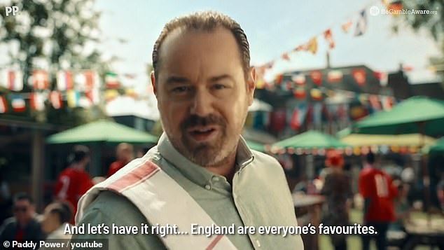 But despite England's apparent lead over the competition, the advert ended with Danny admitting: 'I'm bricking it right now'