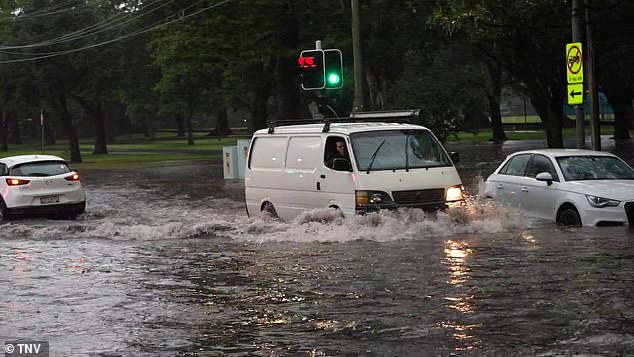 On Saturday we saw cars plowing through flooded roads in Sydney