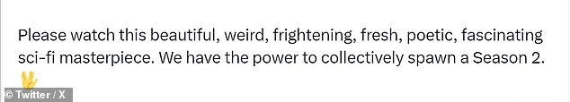 And if the reaction from viewers on X, formerly Twitter, is anything to go by, fans will soon see a second series of Scavengers Reign.