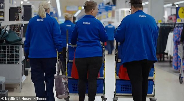 Netflix describes the documentary as 'a one-off special that explores the secrets behind Britain's largest supermarket chain and unpacks what 24 hours at Tesco is really like'