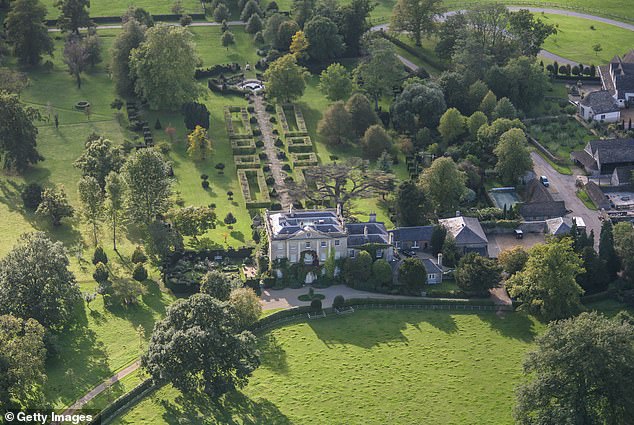 Highgrove was seen from the air in 2006.  The building is the pride of the king