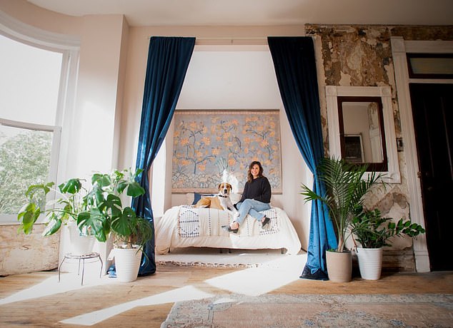 One of her achievements was the addition of a cozy bedroom nook (pictured)