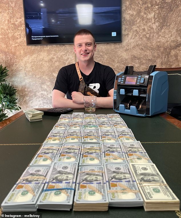 Burim is no stranger to flaunting his wealth, with huge bundles of cash visible in several of his posts