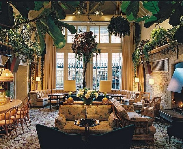 A source told The Sun On Sunday: 'Their partying wouldn't have been out of place in the Love Island villa - in fact it was much raucous.  It was a wild night that guests of the hotel complained about' (Chiltern Firehouse interior pictured)