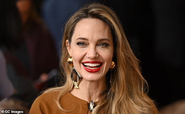 Angelina Jolie, pictured in April 2024, is blamed for widening the rift between her daughter and ex-husband