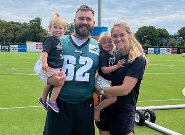 Kelce and his wife Kylie have two children.  Jason defended Butker's right to make these comments.