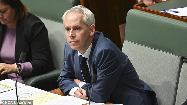 Senator Watt also backed Mr Giles' (pictured) claim that authorities were using drones to monitor foreign-born criminals, even after the Australian Federal Police revealed in Senate estimates on Friday that they were not informed were part of such a program.