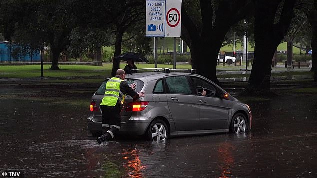 Mr Narramore said the heaviest rainfall fell around Sydney on Saturday, with 171mm of rain in Rose Bay, 159mm in Little Bay and 143mm in the city itself.