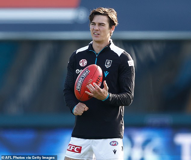 Rozee is struggling with an injury and was ruled out of his team's match against Carlton