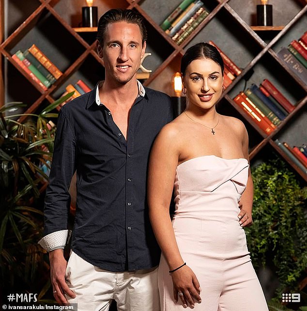 Pictured on MAFS with Ivan Sarakula