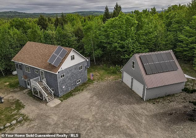 For $319,900 you can buy this two-bedroom, one-bathroom home located on 52 wooded acres in Lincoln - a small town of 4,000 residents