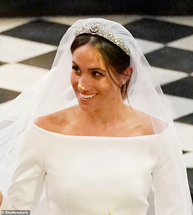 Daniel immortalized himself in the history books when he did Meghan's makeup for her wedding to Prince Harry in 2018 - and has worked with her on several events in her two years as a working royal. Meghan is pictured on her wedding day in 2018 - when his makeup was done by Daniel