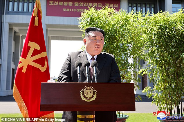 South Koreans have been warned to stay away from Kim Jong Un's trash-filled balloons (pictured) after North Korea floated another 600 through the DMZ