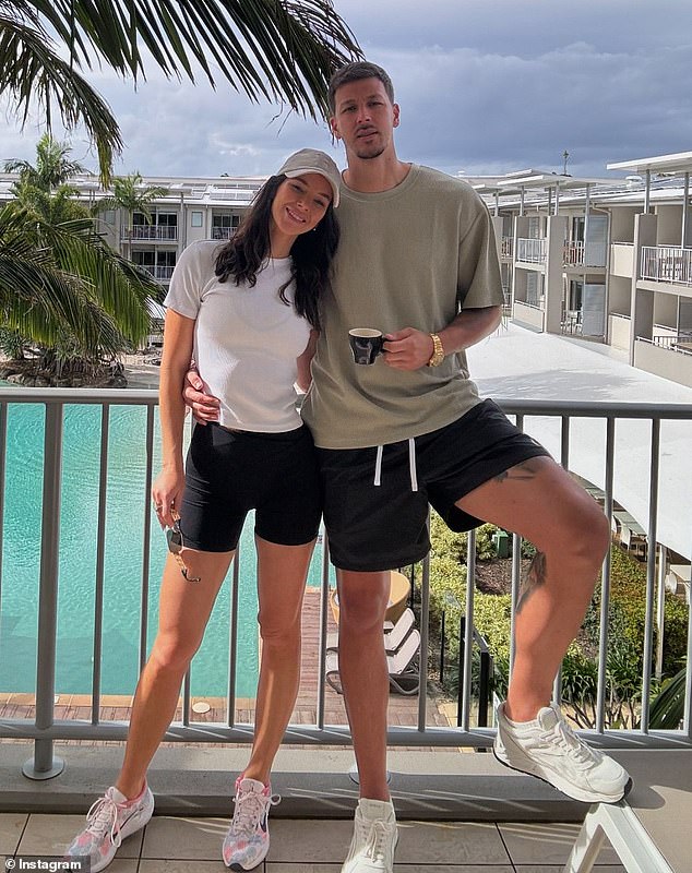 The Instagram reel featured several other romantic photos of the happy couple enjoying cycling, playing tennis and sightseeing in NSW