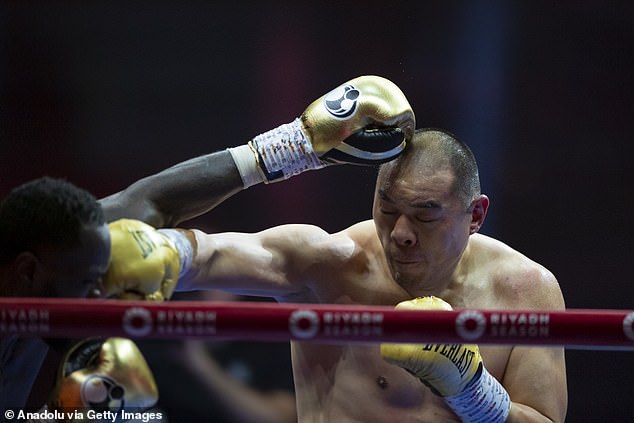 Zhang knocked out the former heavyweight champion in the fifth round after a brutal punch