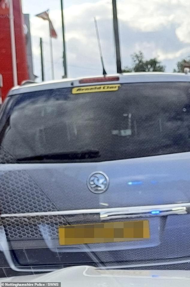 Police stopped the vehicle (pictured) in Nottingham Road, Basford, Nottingham on Monday, May 27