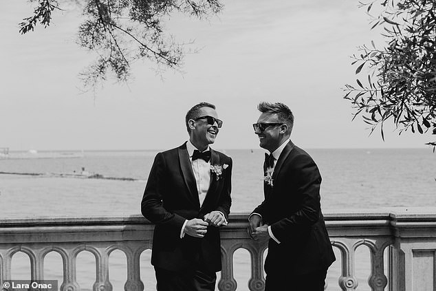 Scott and Sam said 'I do' in front of celebrity guests and shared a beautiful black and white photo from the big day