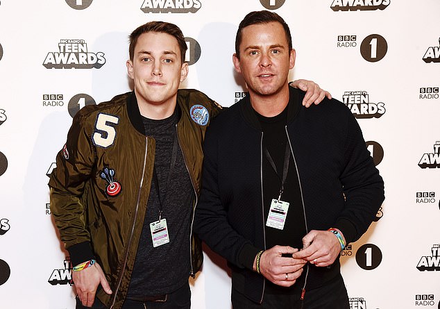 Scott's fellow radio star Chris Stark was also in attendance (Chris and Scott pictured in 2016)