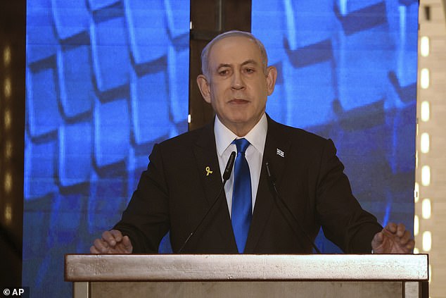 Benjamin Netanyahu (pictured) has apparently poured cold water on Biden's plan