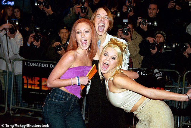 Kerry spoke about the group's return at the time, telling one of her Instagram fans that she 'never left the band' and thought they were 'on hiatus' (pictured in 2000)