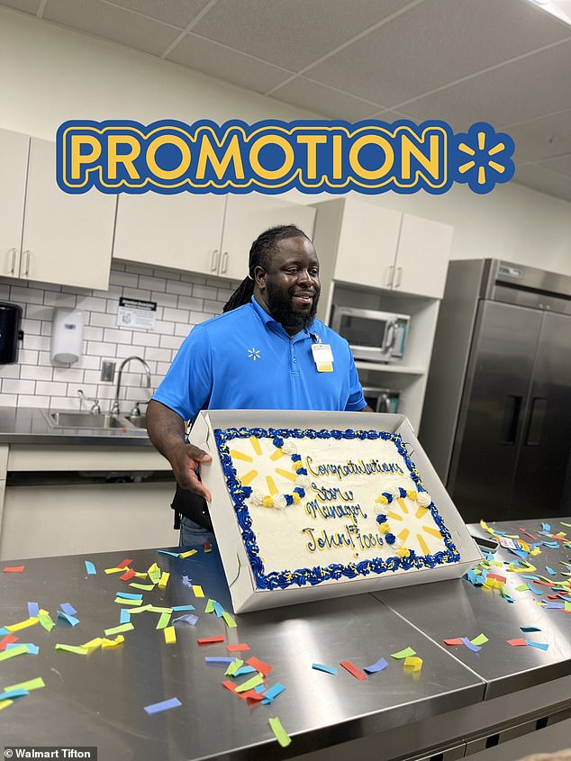 Former Walmart store manager John Mincey is promoted to store manager of a Walmart in Tifton, Georgia - Walmart store managers, by the time they are promoted, have amassed a vast amount of institutional knowledge