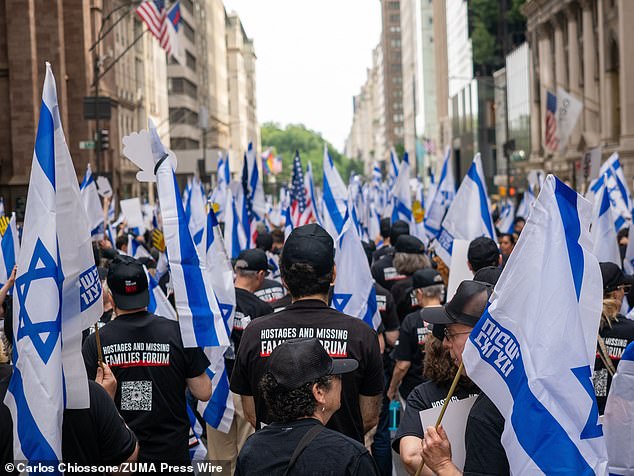 Security has been beefed up significantly ahead of Sunday's Israeli parade on Fifth Avenue on Manhattan's Upper East Side