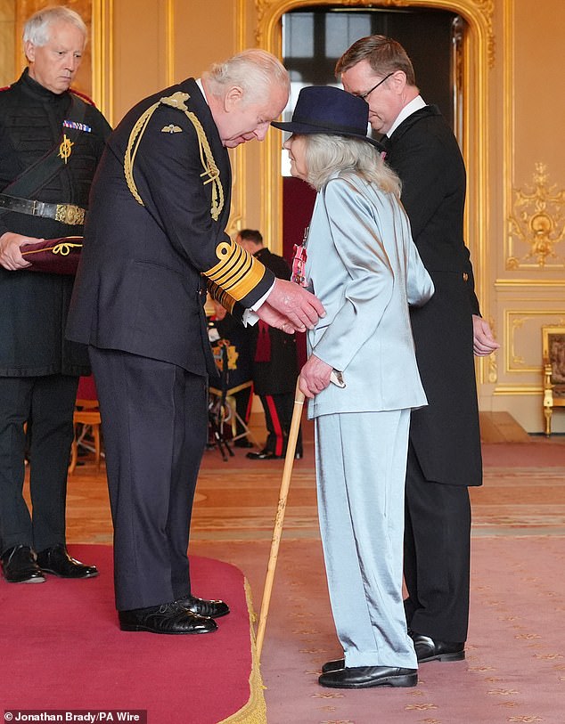 Jilly Cooper was recently made a Dame and described receiving the honor from King Charles as 'orgasmic'