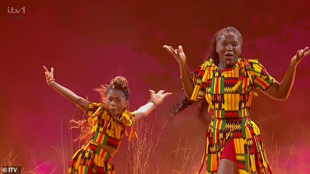 During the final, Amanda defended the show's diversity by thanking dance duo Afronita and Abigail for coming from Ghana to take part in the competition.