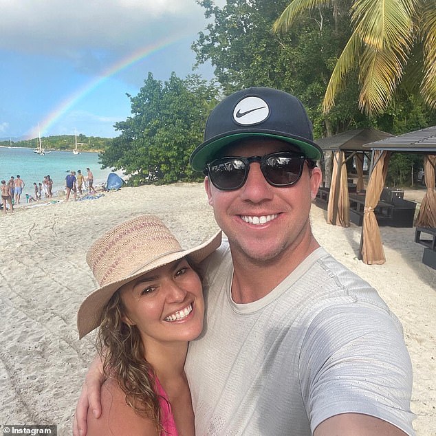 Balionis and Bryn Renner started dating in 2019 and got engaged in 2021. They married a year later